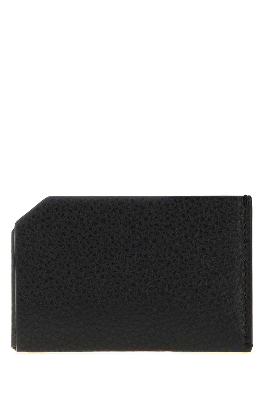 Black Leather Card Holder Exterior: Portafogli