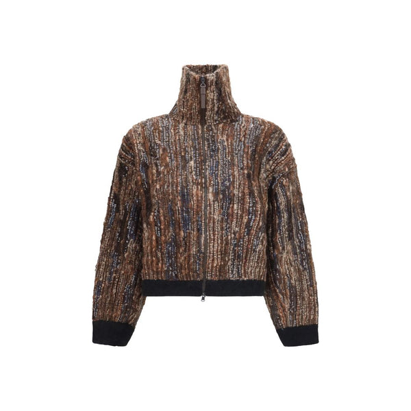 Brunello Cucinelli 76% Mohair jacket in brown