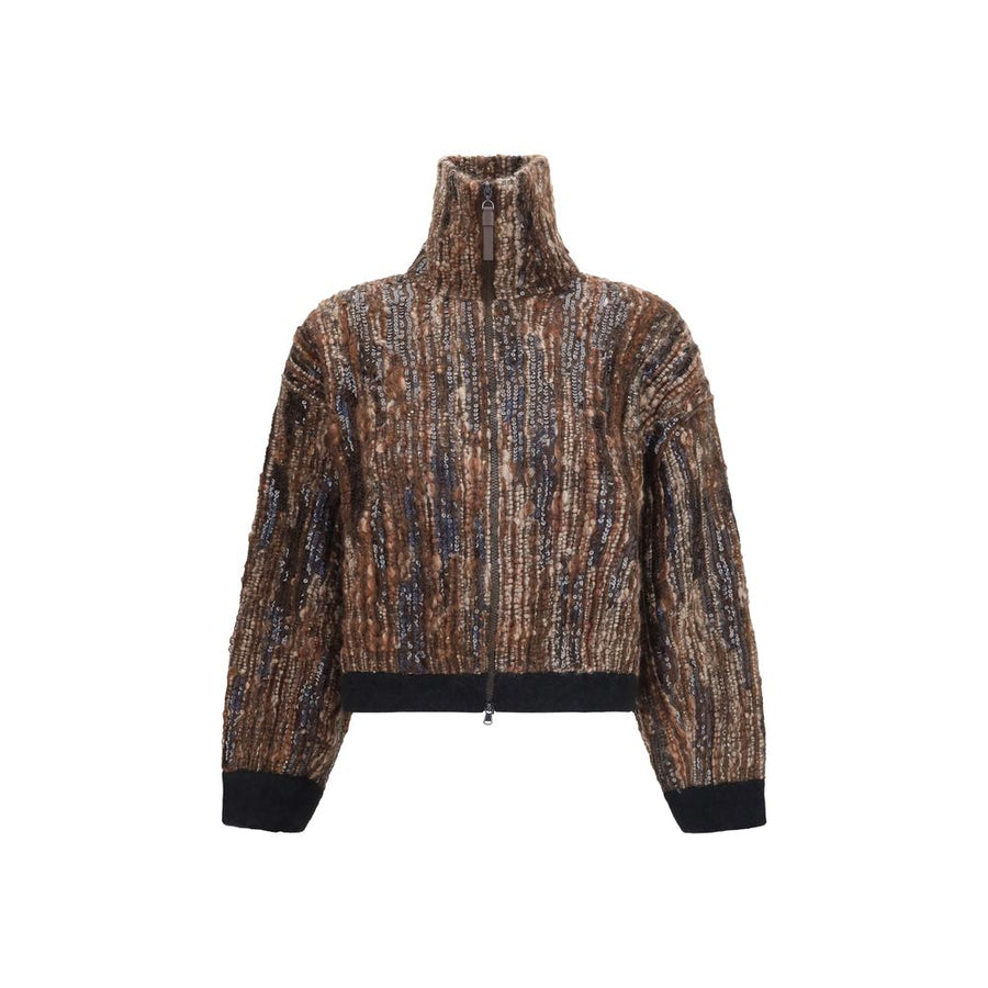 Brunello Cucinelli 76% Mohair jacket in brown