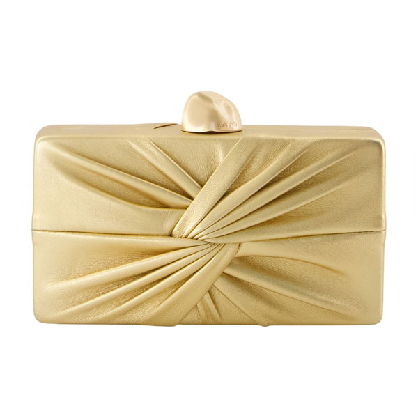 Cult Gaia Synthetic clutch in gold