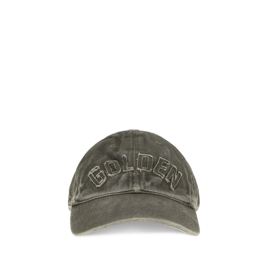 Golden Goose GOGUP02837P00273460529BB 100% Cotton baseball cap in gray