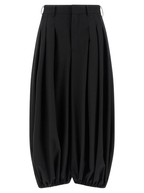 Comme des Garçons 100% Wool trousers in black
