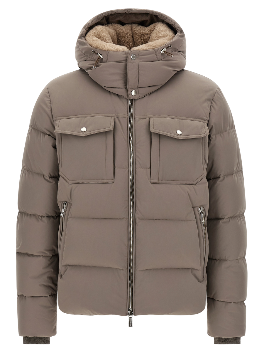 Gray Wool Bomber Clothing
