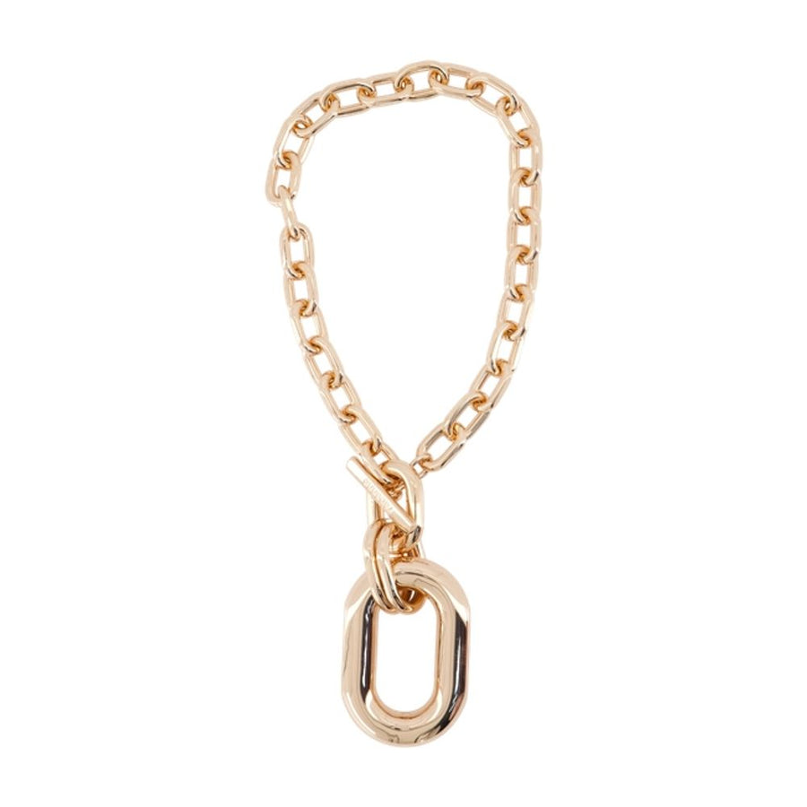 Rabanne aluminum necklace in rose gold