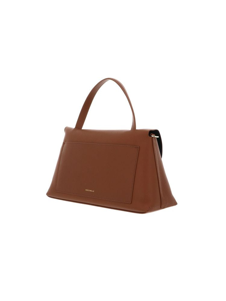 Coccinelle Top Handle Bag Cognac-Black Cognac/black Bovine Leather / Top-handle-bags