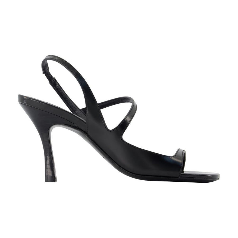 Anine Bing Calfskin sandal heel in black