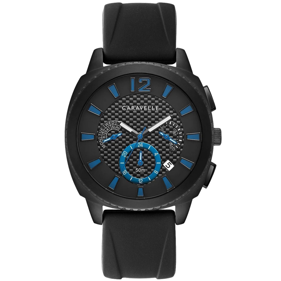 Bulova Stainless steel case watch in black