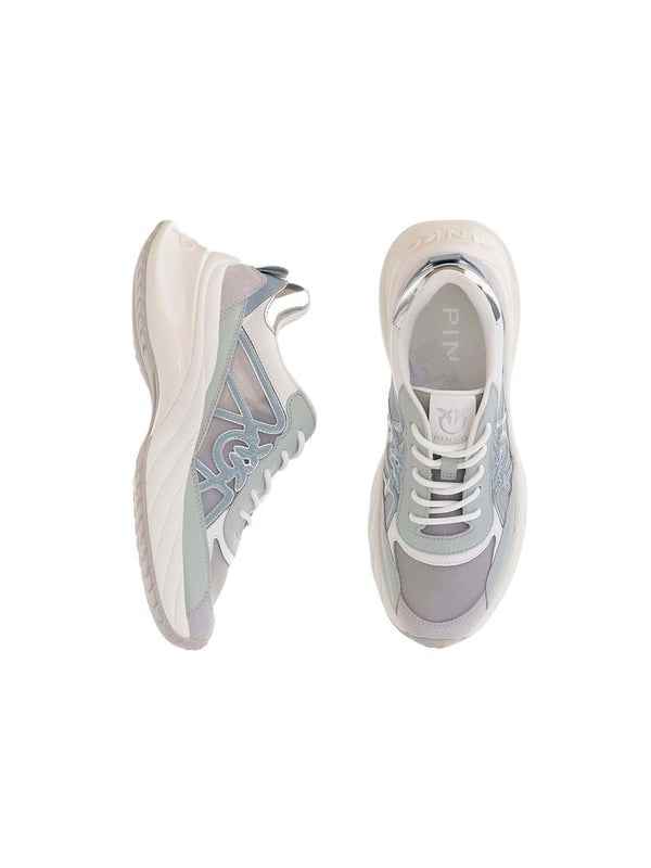 Pinko 59% Cow leather sneaker in white