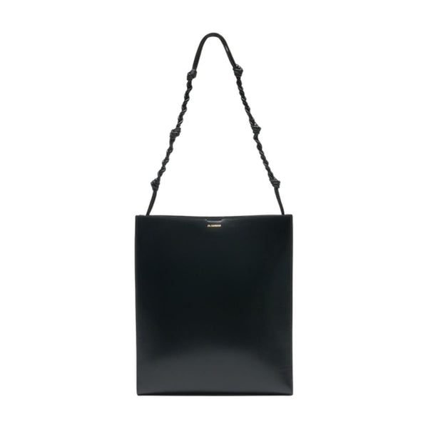 Jil Sander calfskin shoulder bag in black