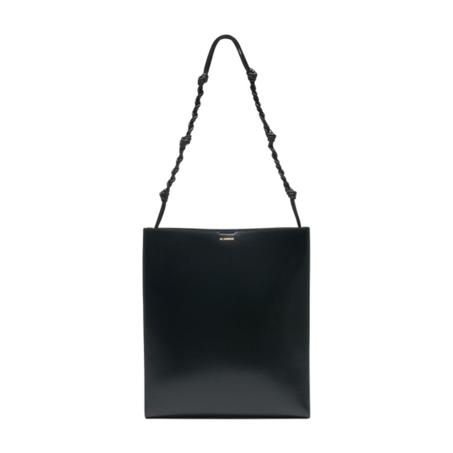 Jil Sander calfskin shoulder bag in black