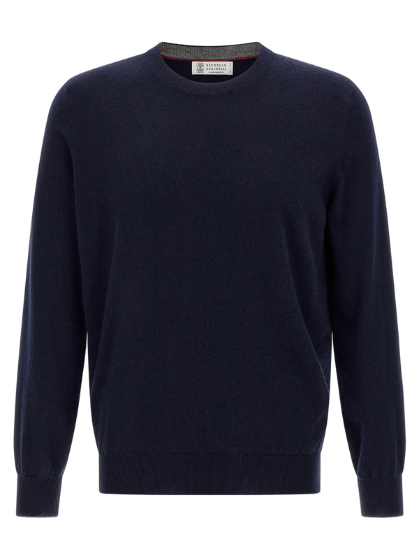 Brunello Cucinelli 100% Cashmere sweater in blue