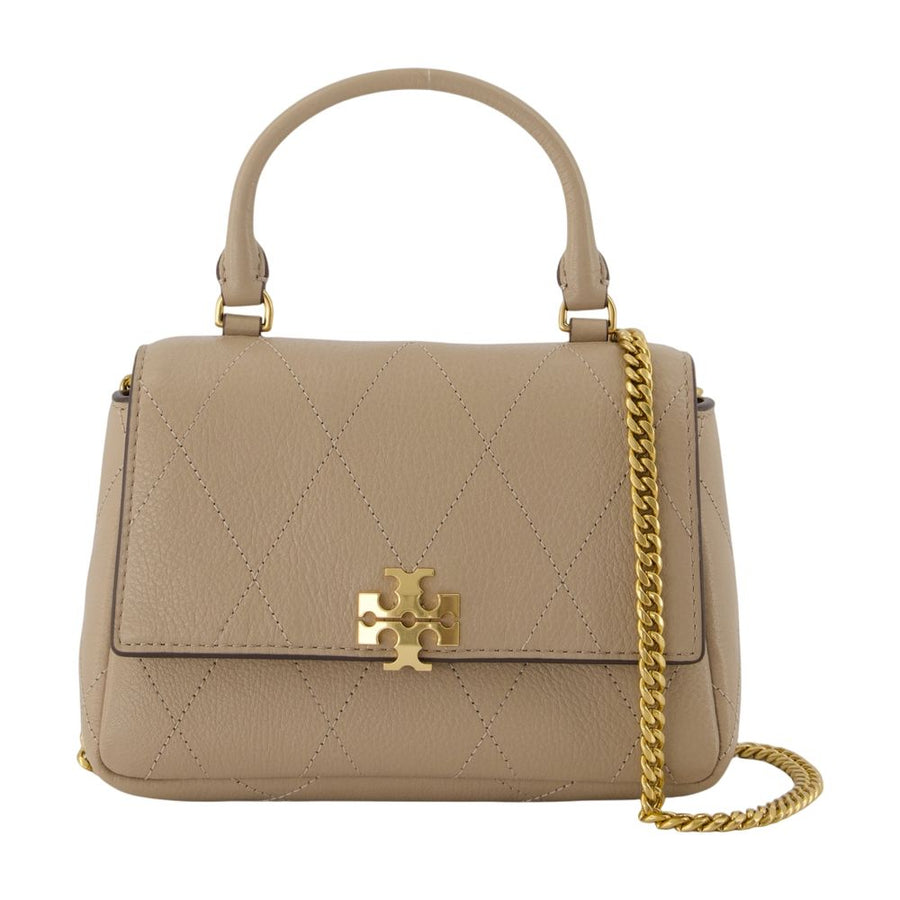 Wallet On Chain Charlie Top Handle - Tory Burch Leather Beige Calfskin Bags / Wallets-on-chain