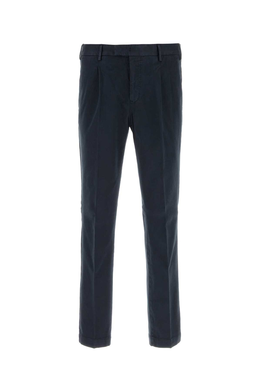 Navy Blue Stretch Cotton Pant Exterior: Elastane Pantaloni