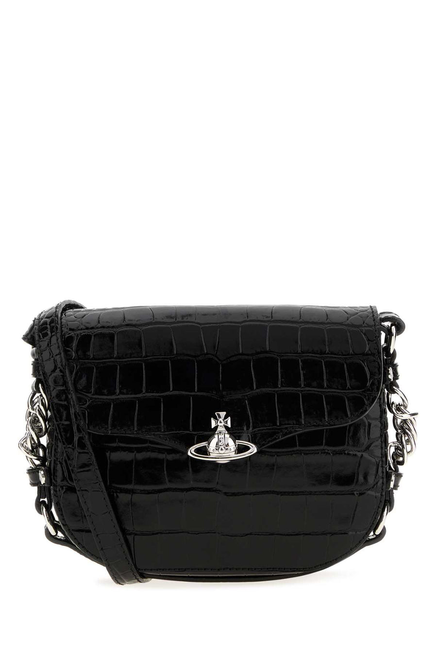 Black Leather Hunter Shoulder Bag Borse A Mano