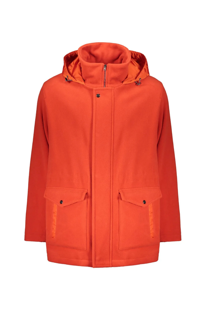 Herno Outer: Polyamide 100% coat in orange