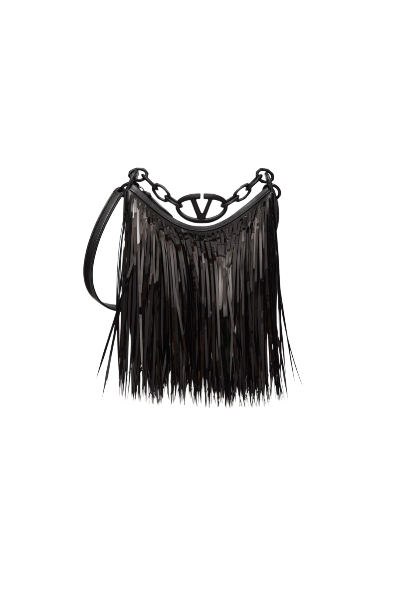 Valentino Garavani 100% Lambskin shoulder bag in black