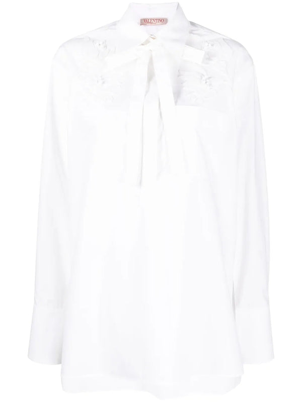 Valentino Silk blend shirt in white