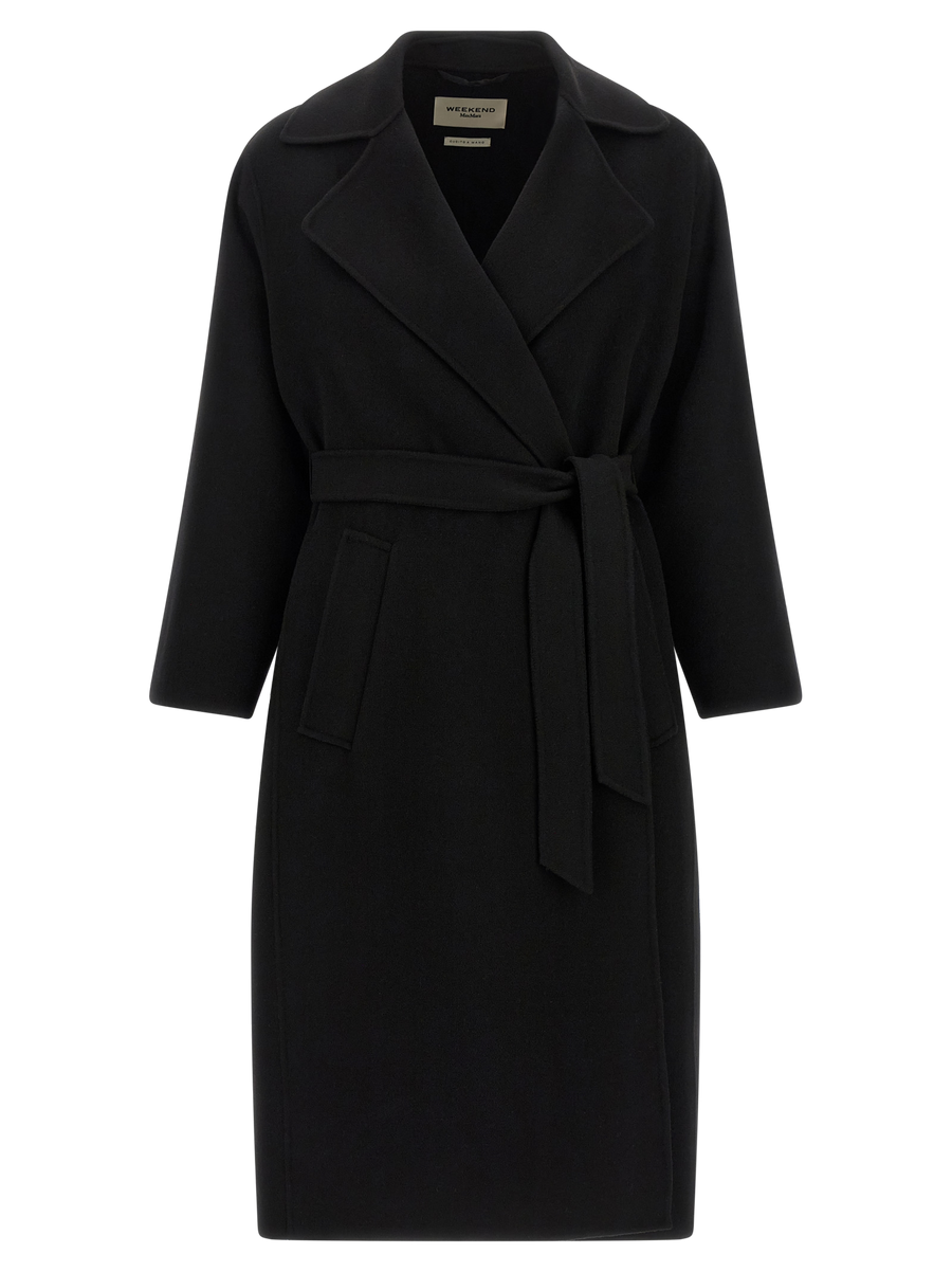 Black Virgin Wool Coat Clothing