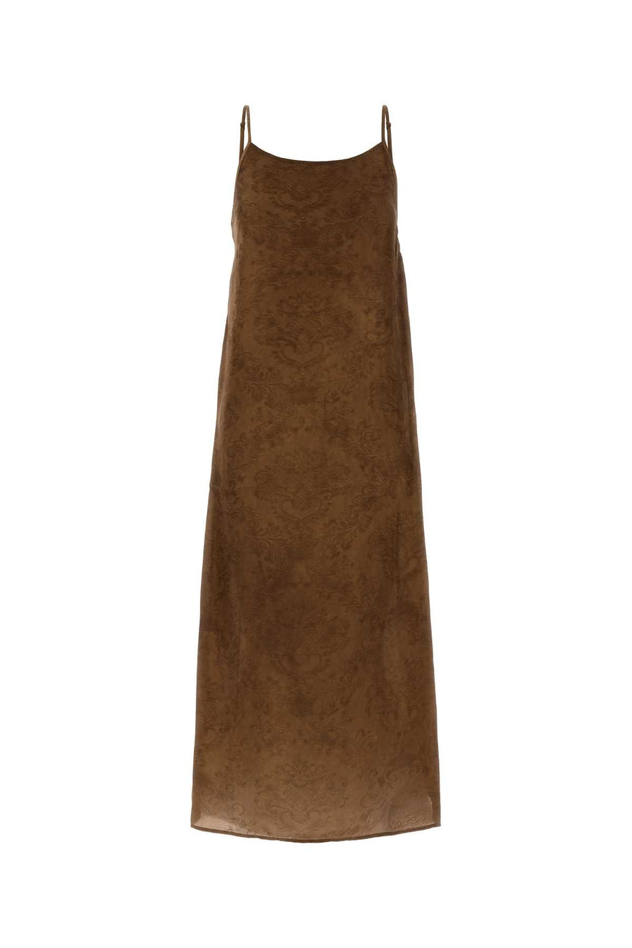 Brown Viscose Blend Anaya Dress Mustard Exterior: Cupro Abiti
