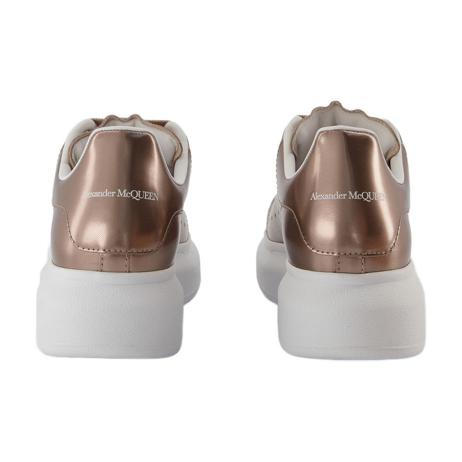 Alexander McQueen Calfskin sneaker in rose gold