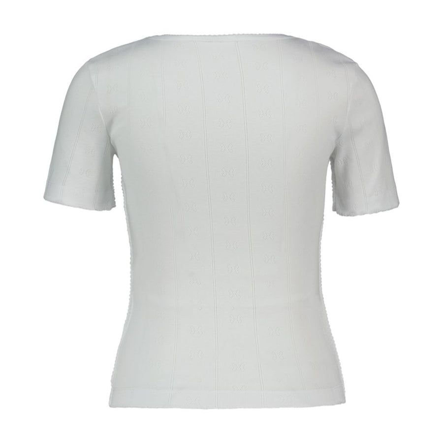 Ganni Cotton t-shirt in white