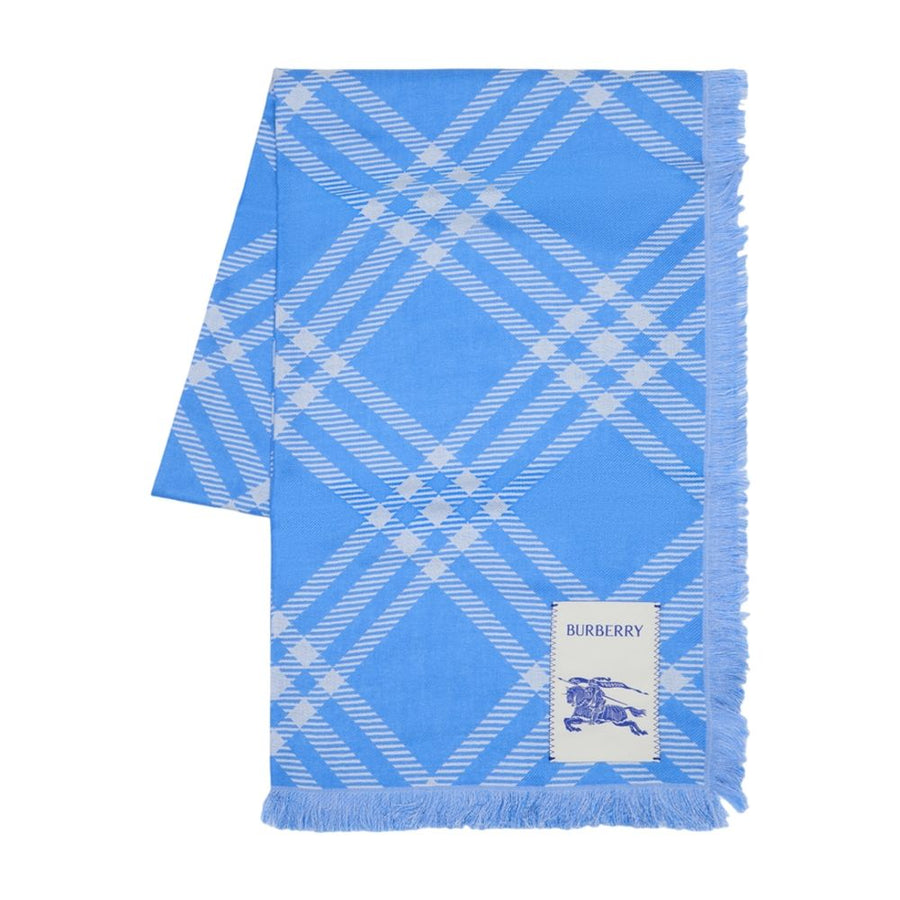 Burberry wool scarf in blue