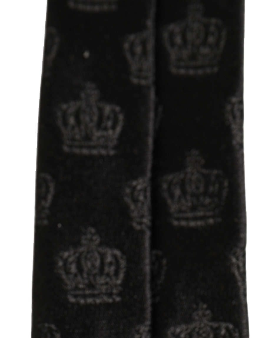 Dolce & Gabbana 100% Silk (face); 60% Silk necktie in black