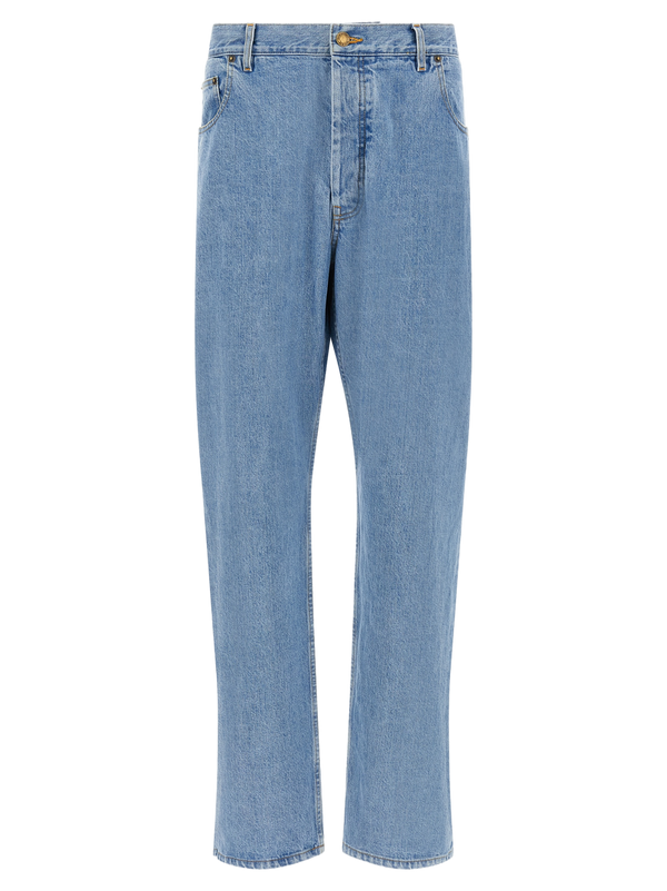 Thom Browne 100% cotton jeans in blue