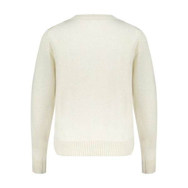 Ganni Wool sweatshirt in cream