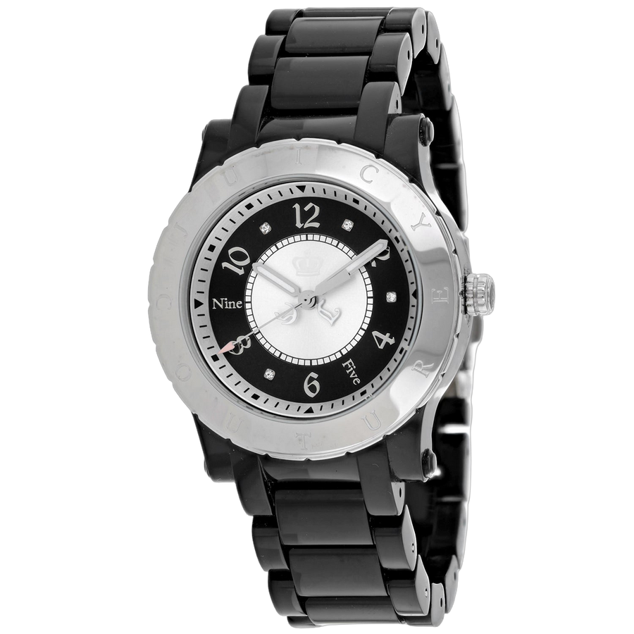 Juicy Couture Stainless steel case watch in black