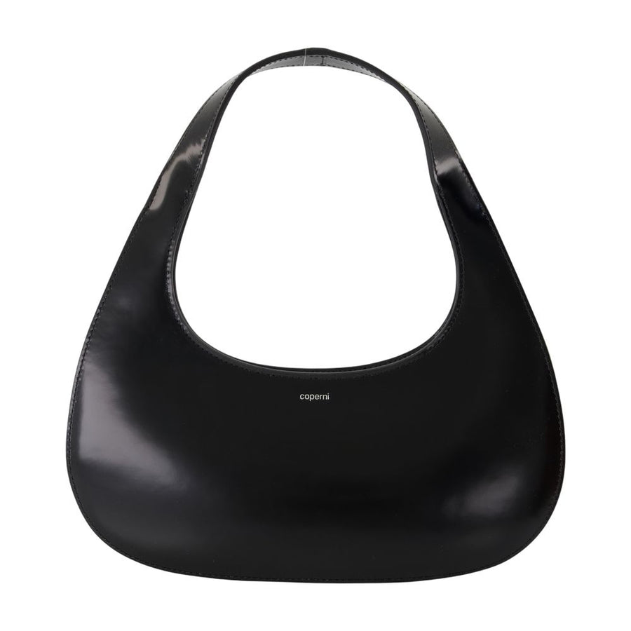 Coperni Calfskin shoulder bag in black