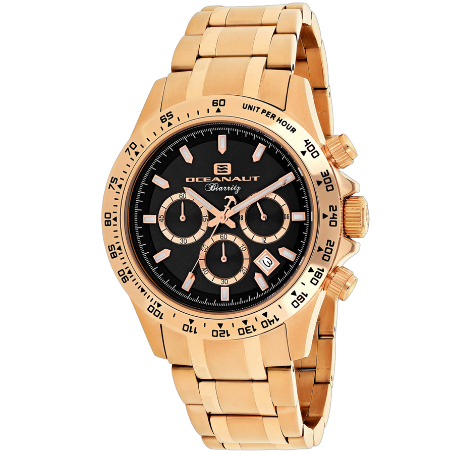 Oceanaut Stainless steel case and bracelet watch in gold