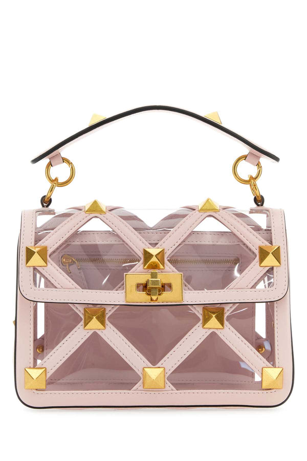Valentino Garavani Exterior: 100% Polymeric material top handle bag in pink