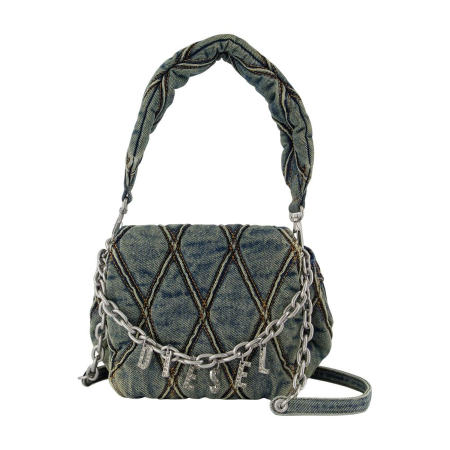 Diesel cotton shoulder bag in gray