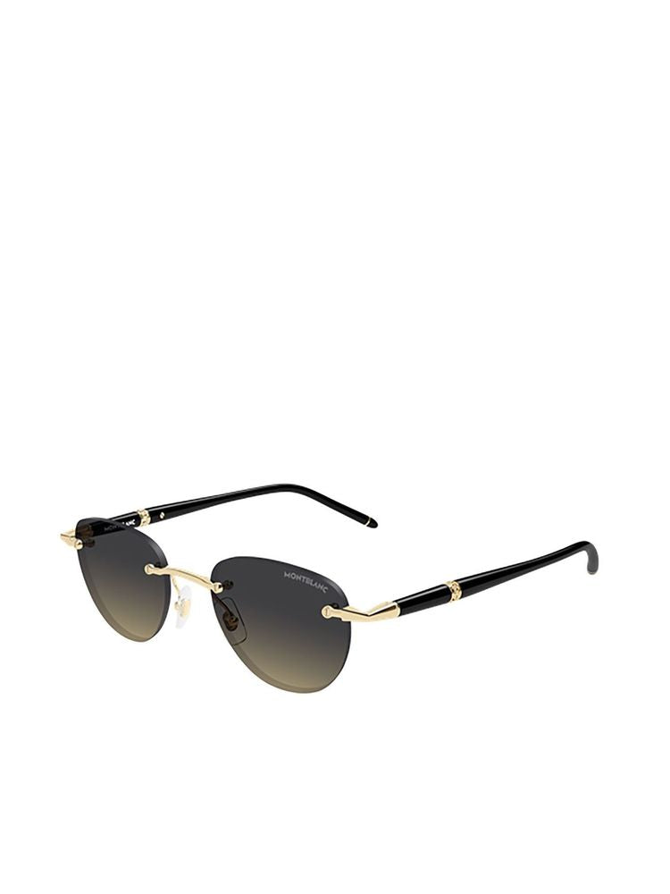 Montblanc MB0412S Metal frame sunglasses in gold