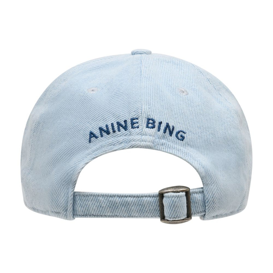 Anine Bing A-12-11959-WHD64 Cotton baseball cap in blue