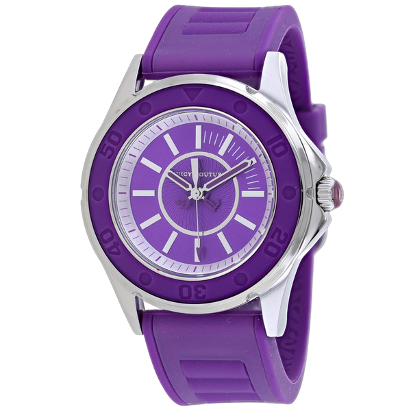 Juicy Couture Stainless steel case watch in purple