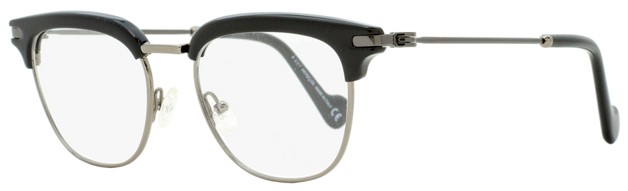 Moncler Square Eyeglasses Ml5021 001 Black-Gunmetal 49mm 5021