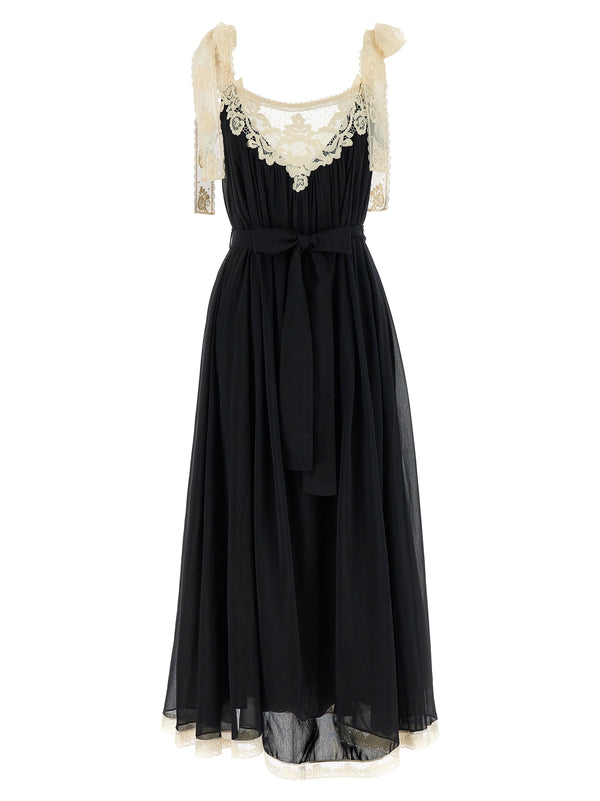 Zimmermann 77% cotton dress in black