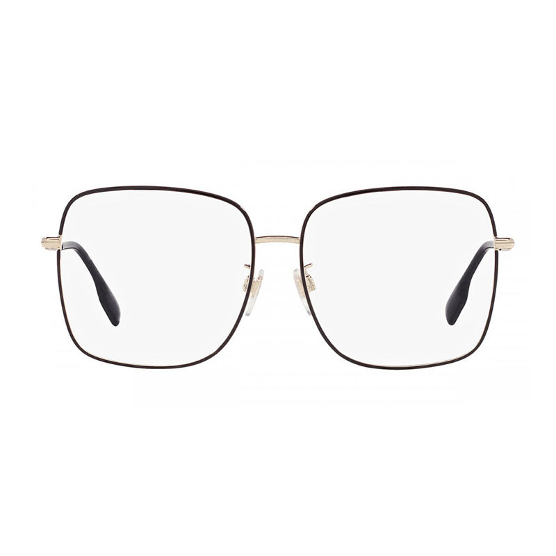 Burberry BE1378D1326 Metal frame with black enamel detailing eyeglasses in gold
