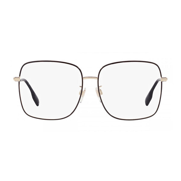 Burberry BE1378D1326 Metal frame with black enamel detailing eyeglasses in gold