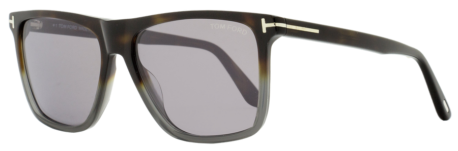Tom Ford Fletcher Sunglasses Tf832 55c Havana-Gray 57mm Ft0832 Havana/gray Plastic (acetate)