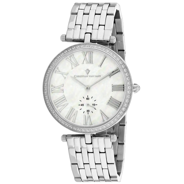 Christian Van Sant Stainless steel case watch in silver