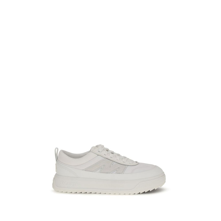 Moncler Upper: 100% Calf Leather Bos Taurus; Sole: 100% Rubber sneaker in white