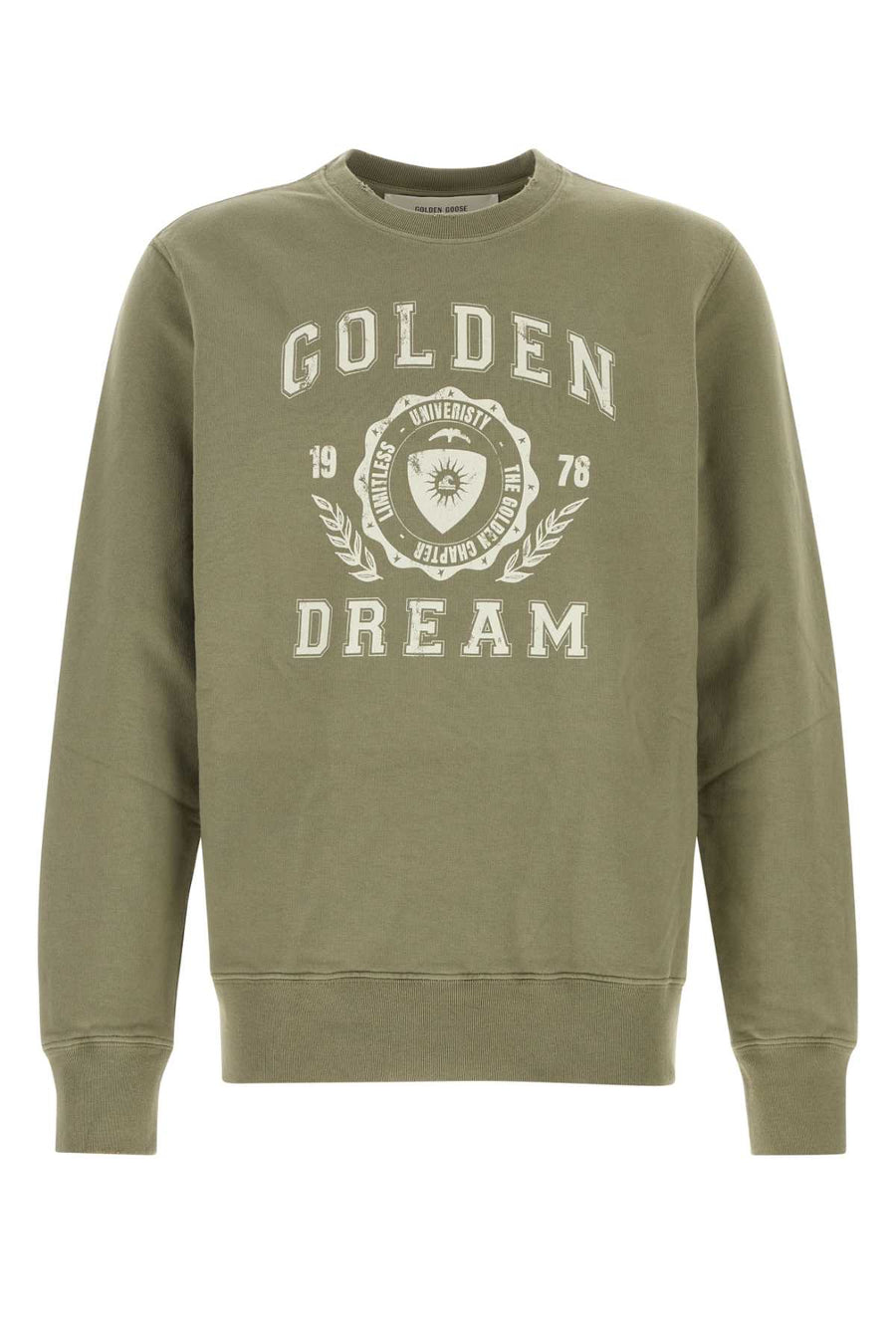 Golden Goose Deluxe Brand Dyed 100% Cotton sweatshirt in green