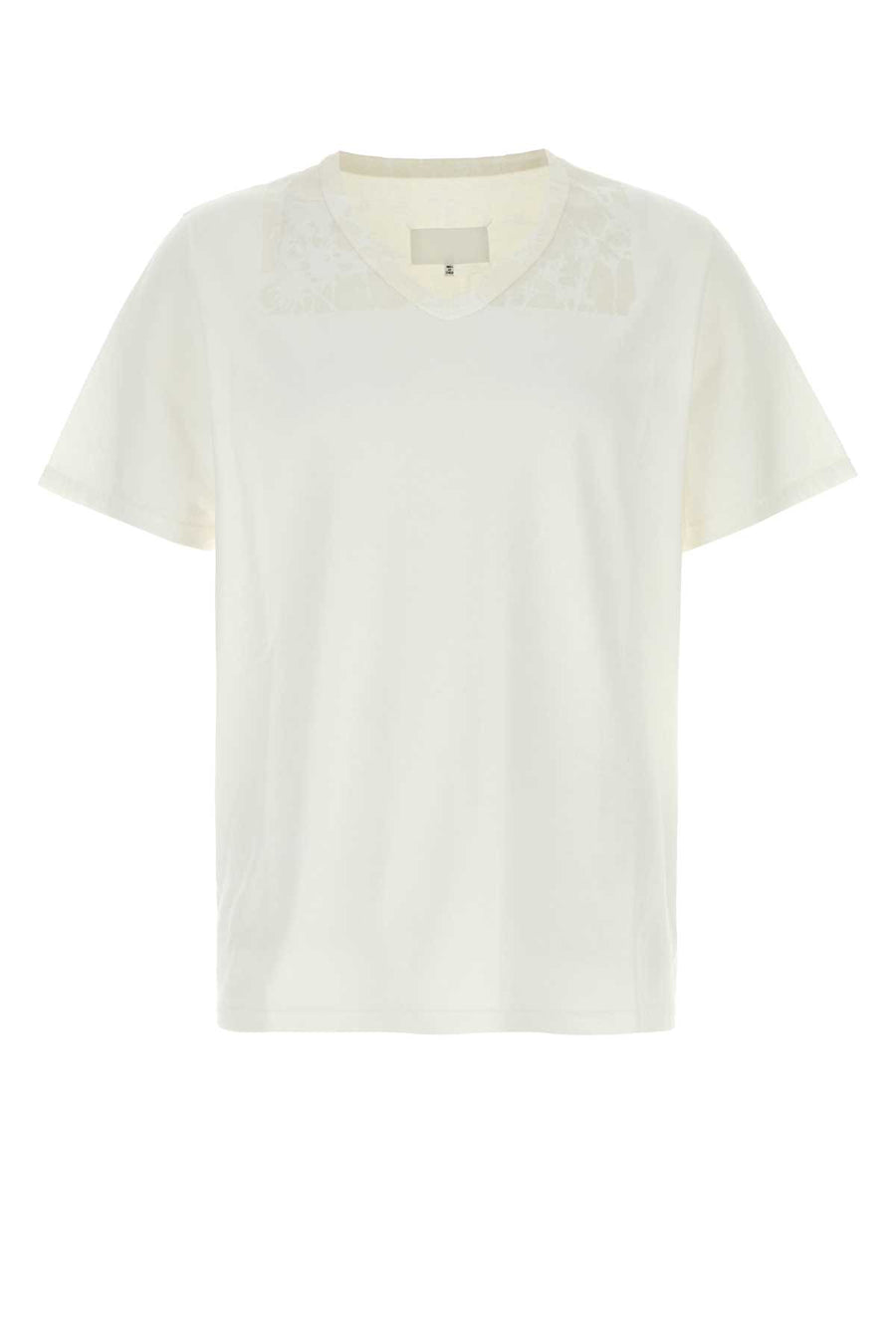 White Cotton T-Shirt Offwhite Exterior
