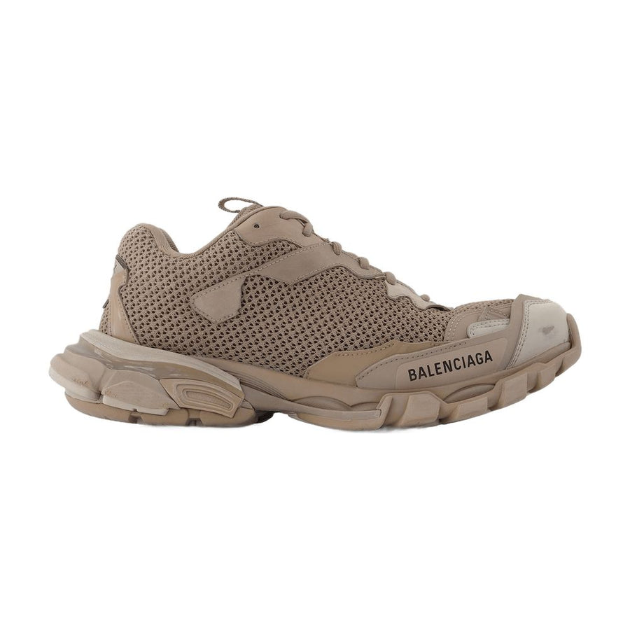 Balenciaga Mesh and suede sneaker in beige