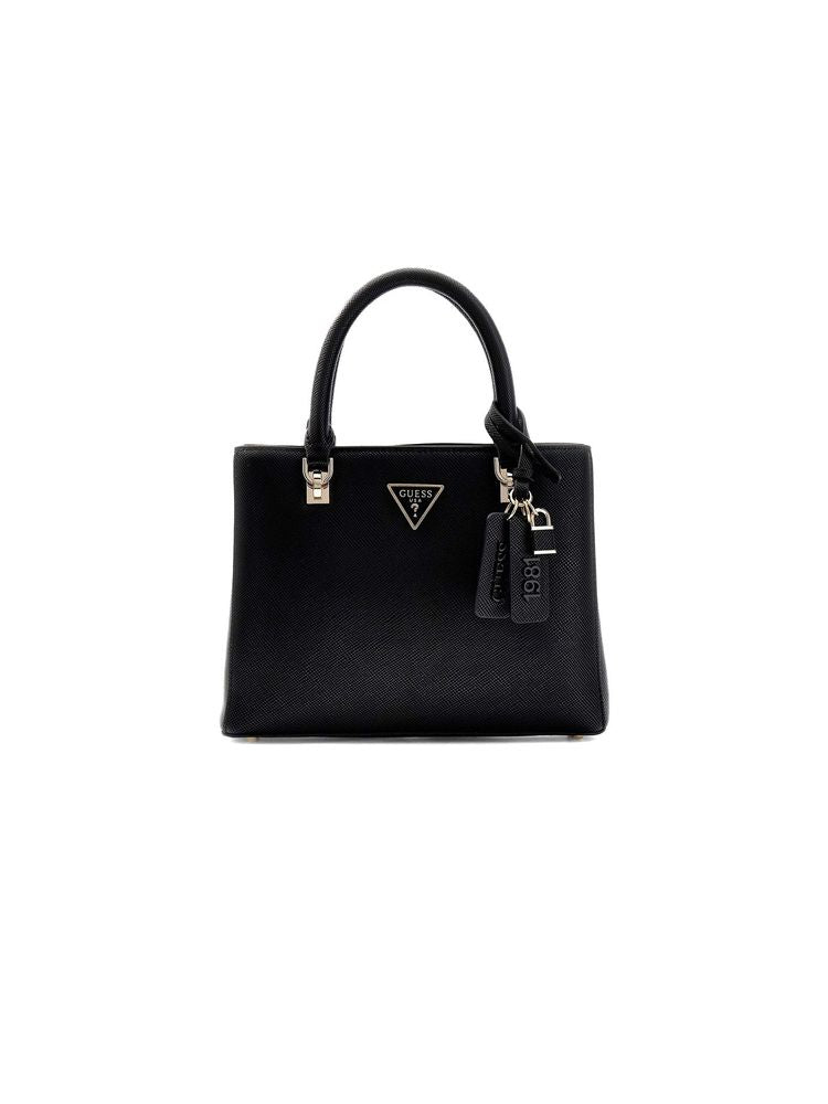 Guess 100% Polyurethane satchel bag in black