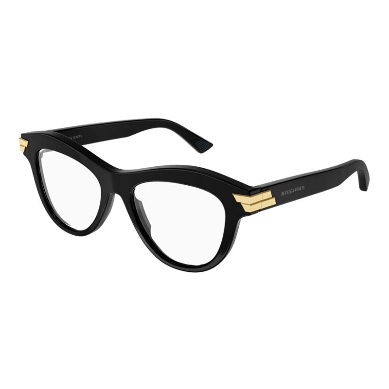 Bottega Veneta BV1105O001 Acetate frame with metal accents eyeglasses in black