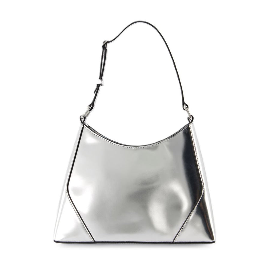 Staud Calfskin shoulder bag in silver